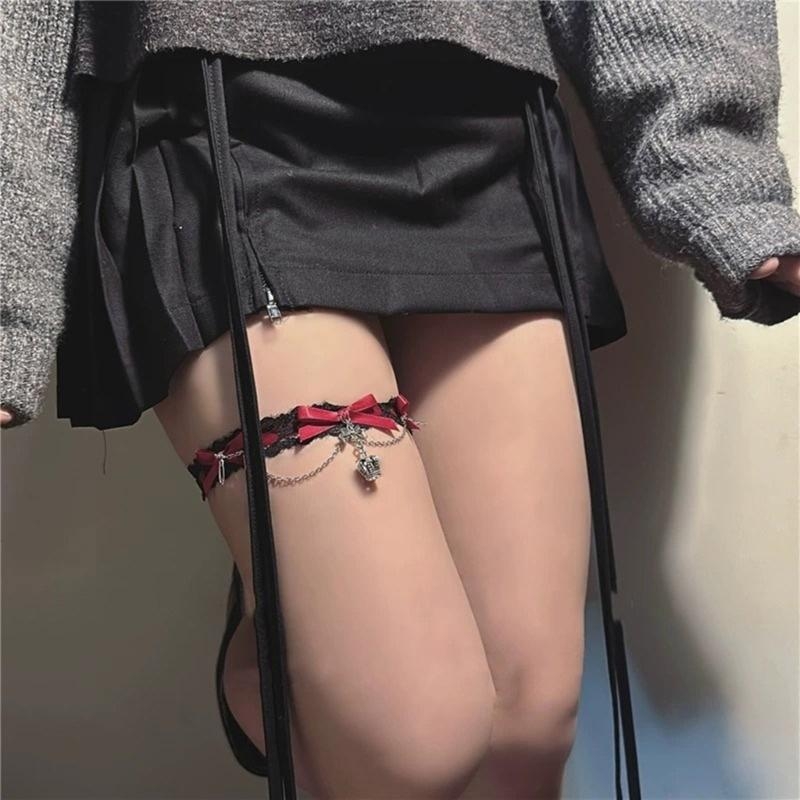Golpe muslo encaje E15F con ci - Garter Belt Set reseña y precio
