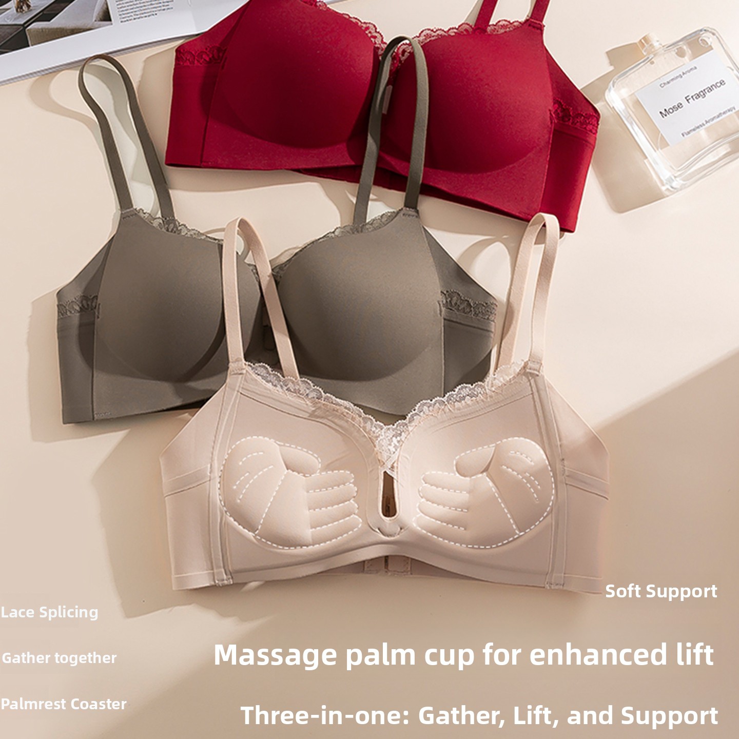 Conjunto de sujetador de encaj - Seamless Underwear Women reseña y precio