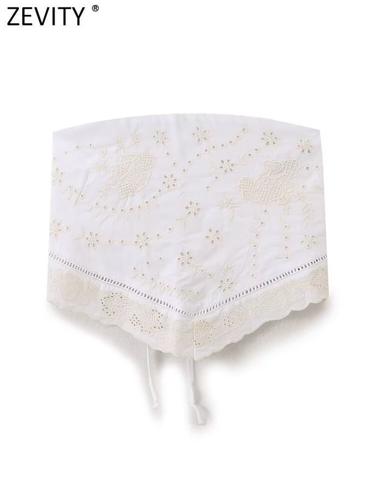 Zevity-blusa bordada sin tiran - Strapless Bra Backless reseña y precio