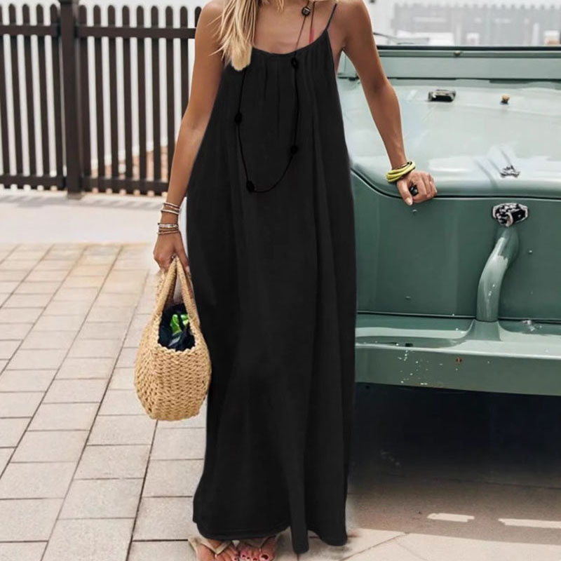 Nuevo Vestido Largo Holgado si - Strapless Bra Backless reseña y precio