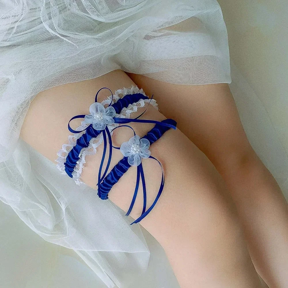 2 unids/set cinta de satén par - Garter Belt Set reseña y precio