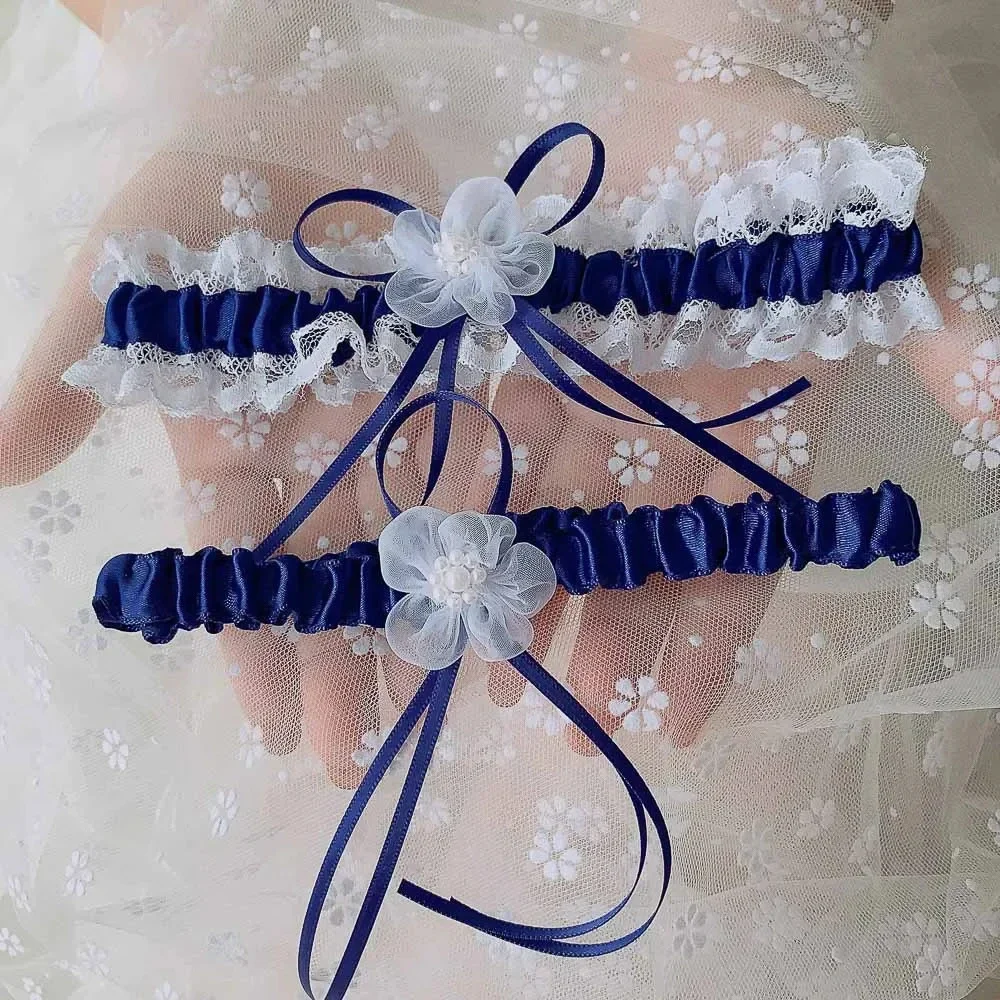 2 unids/set cinta de satén par - Garter Belt Set reseña y precio
