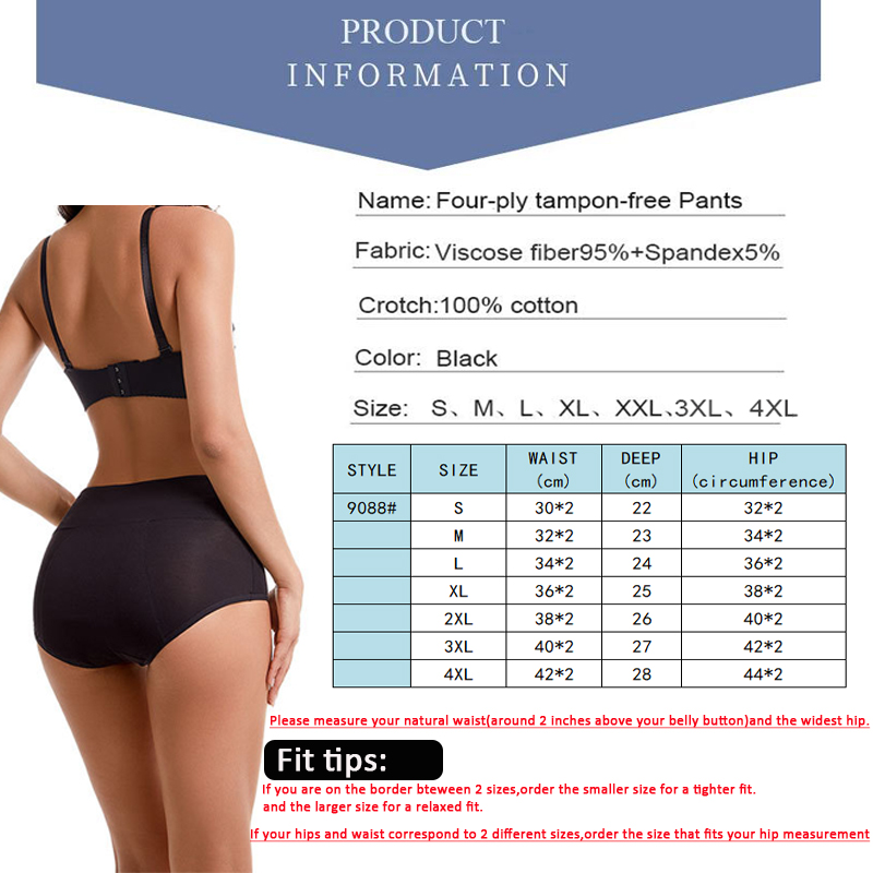 Bragas menstruales absorbentes - Period Panty Absorbent reseña y precio