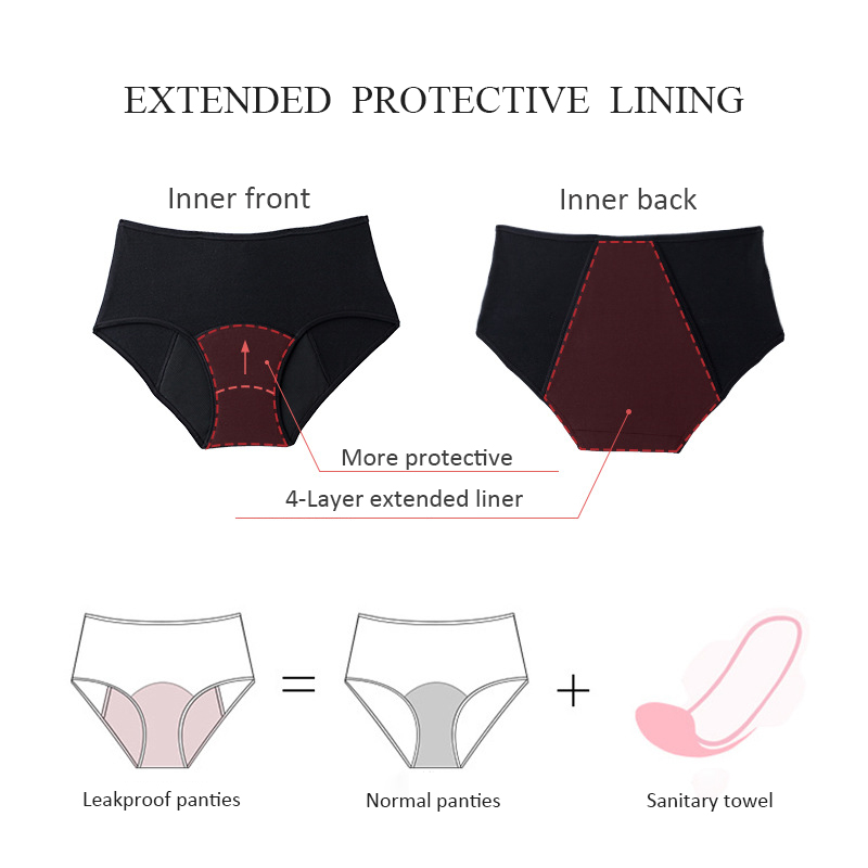 Bragas menstruales de flujo pe - Period Panty Absorbent reseña y precio