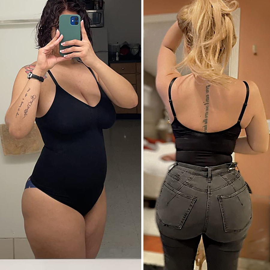 Negro Body Tanga,Body Modelado - Shapewear Bodysuit Firm reseña y precio