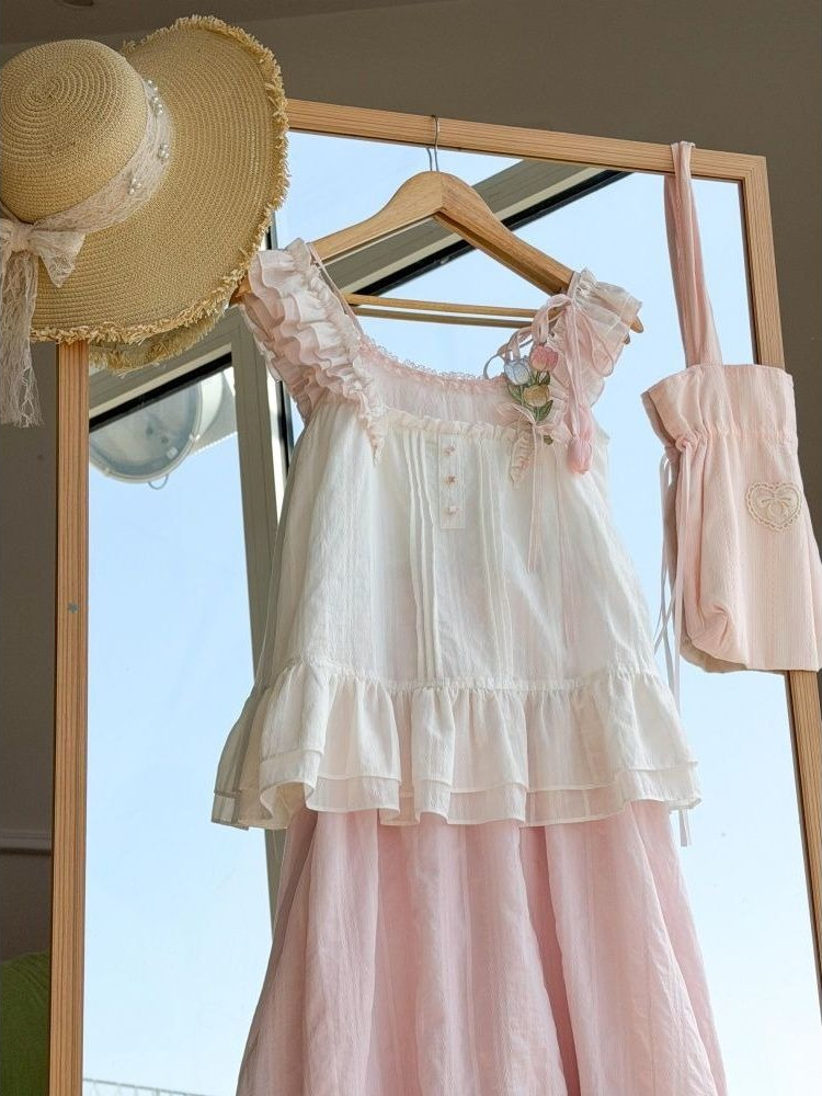 Conjunto de Dos Piezas con Vol - Cami Top Lace reseña y precio