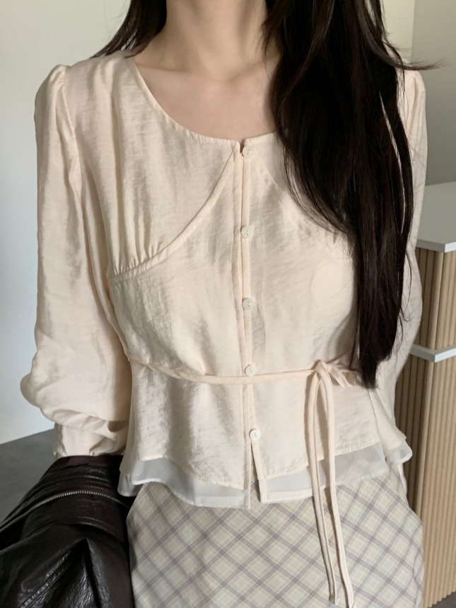 Camisa Elegante de Manga Abull - Corset Waist Cinch reseña y precio
