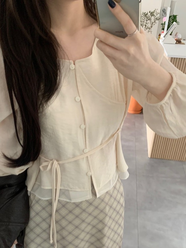 Camisa Elegante de Manga Abull - Corset Waist Cinch reseña y precio