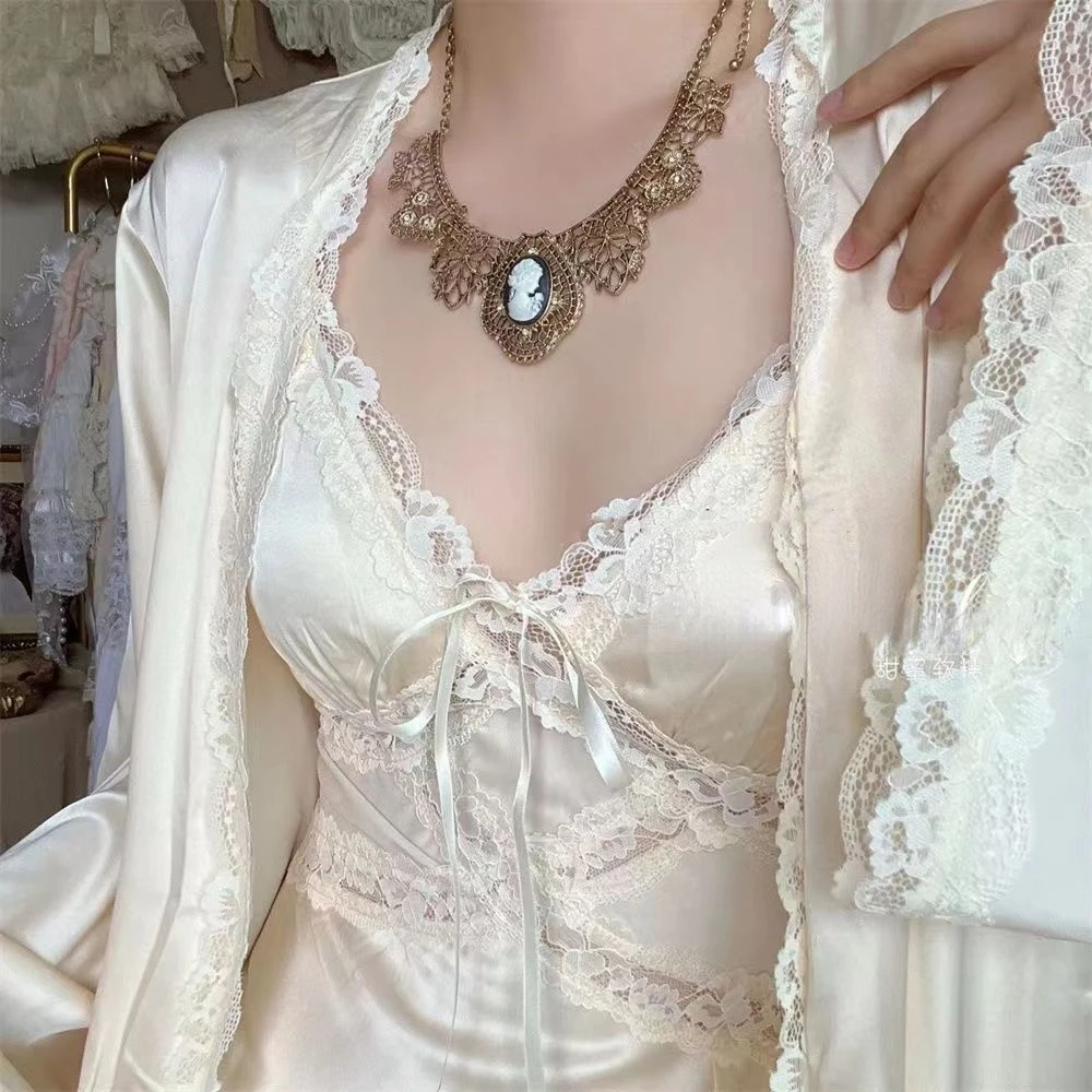 Conjunto de Bata de seda para  - Robe Silk Women reseña y precio